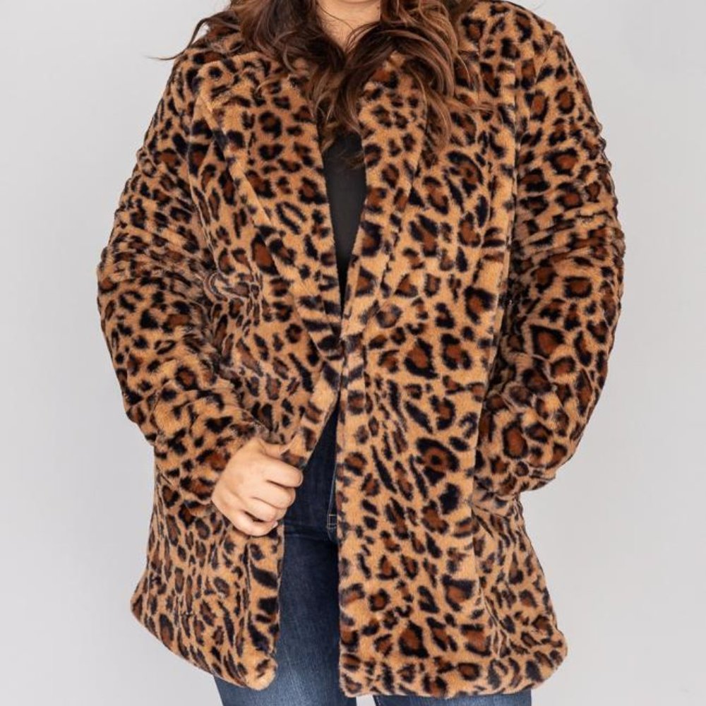 Animal Print Winter Coat